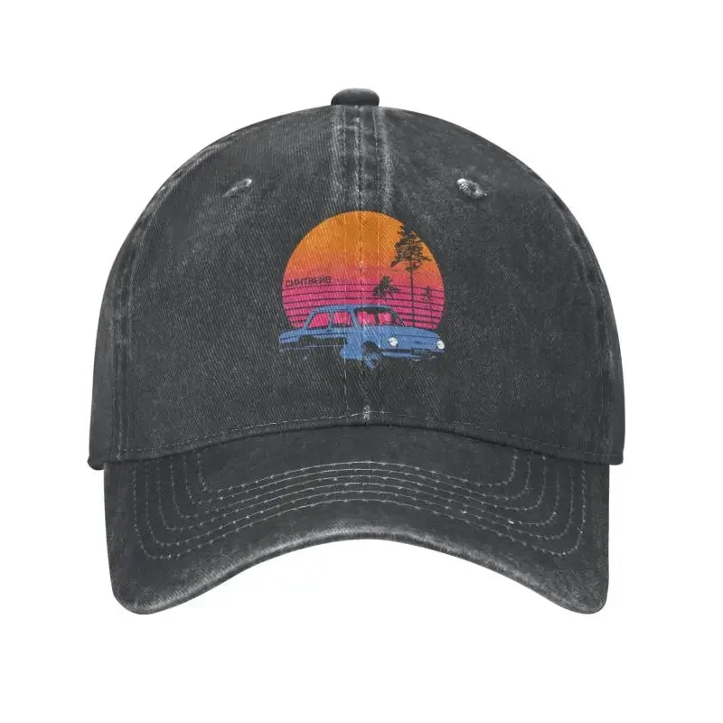 

Custom Cotton Russian Synthwave Vodka Slav Car Baseball Cap for Men Women Breathable Aesthetic Vintage Retrowave 80s Dad Hat