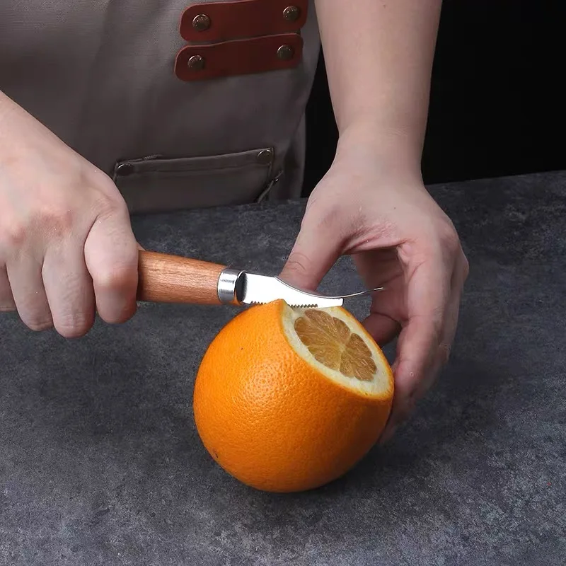 Dual-Purpose Grapefruit Peeler, Stainless Steel Grapefruit Peeler, Household Grapefruit Knife, Fruit Peeling Tool, Designed for Peeling Grapefruits, Oranges, and Other Fruits, Pomegranate Peeler