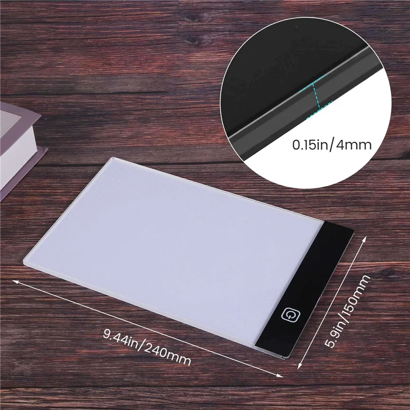 Three Level Dimmable Led Light Pad,Tablet,Tools, Accessories,Diamond Embroidery Eye Protection A5 Size