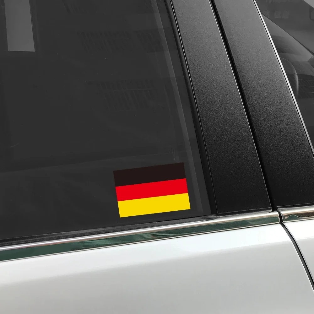 Various German Flag Styling Stickers PVC I Love Spain Country Self-adhesive Waterproof Vinyl Decals Decoration Auto Accessories