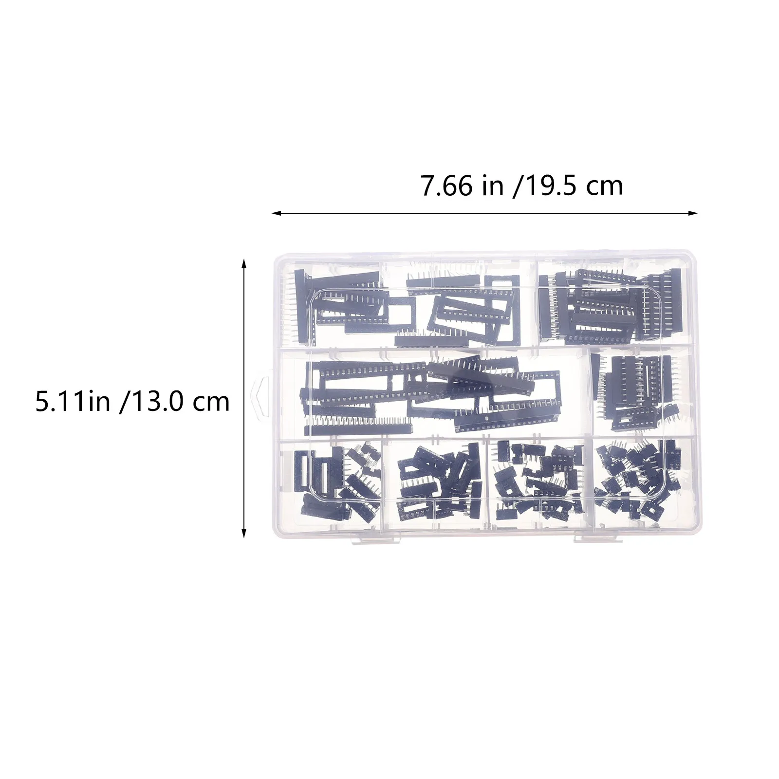 100Pcs Solder Type Ic Socket Adaptor 6 8 14 16 18 24 28 40 Pin Dip Integrated Circuit Seat for Operational Amplifiers Bass