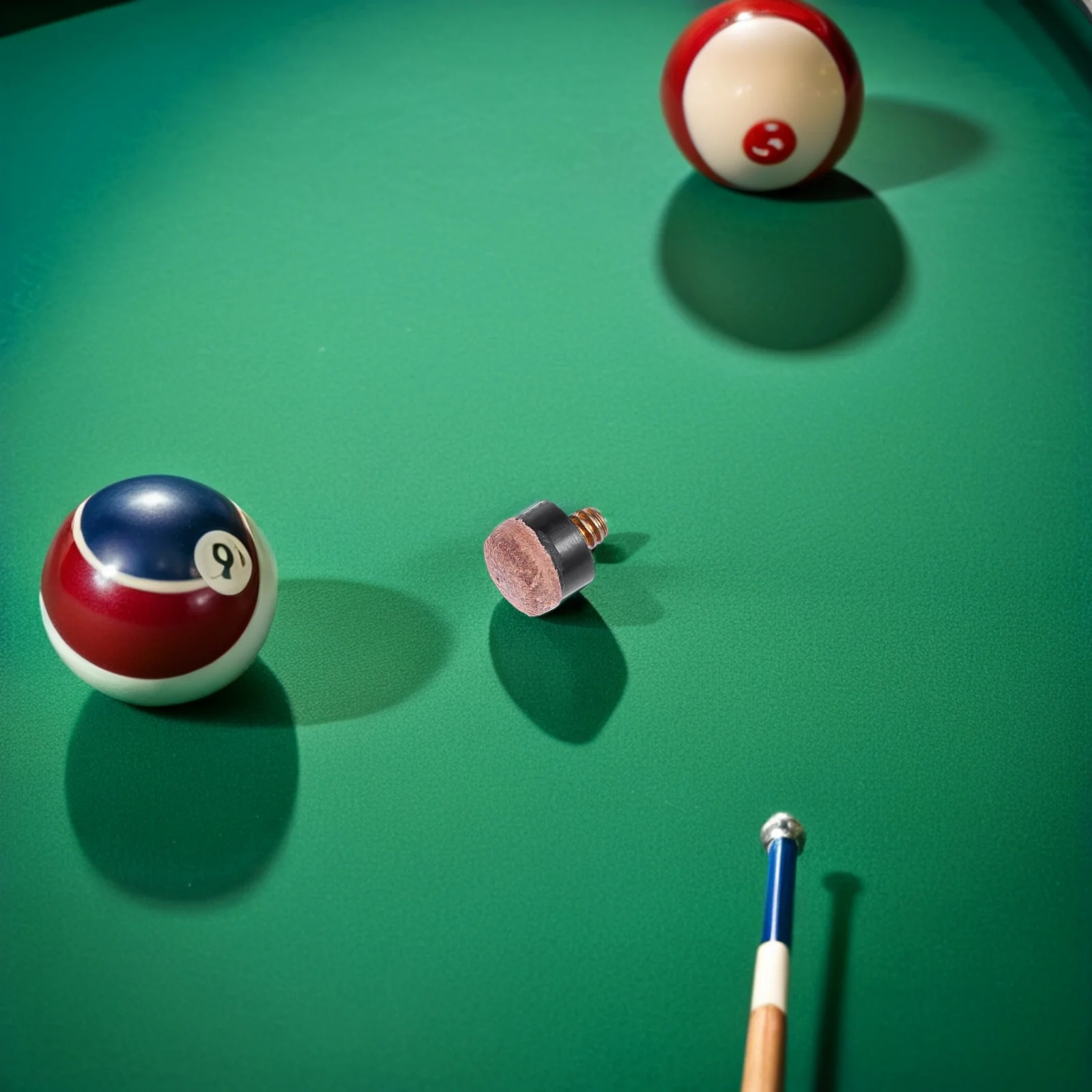 

20Pcs 11mm Screw on Pool Cue Tips Hard Synthetic for Billiard Cues Enhanced Grip and Control Stylish Design