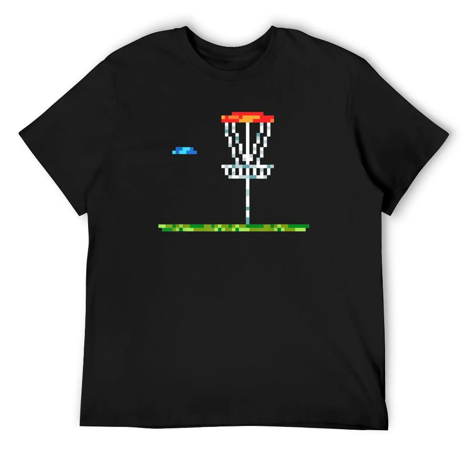 Disc Golf Tee 8 Bit Basket, Disc Golf Minimalist Design For Men Women T-Shirt vintage rapper graphic tees mens tall t shirts