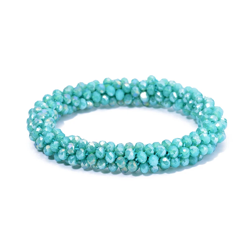Boho Elastische Armbänder für Frauen, Vintage Stretch Bohemian Femme Haar-Accessoire, Kristallglasperlen-Armbänder, Party-Schmuck, Geschenk – Detail 24