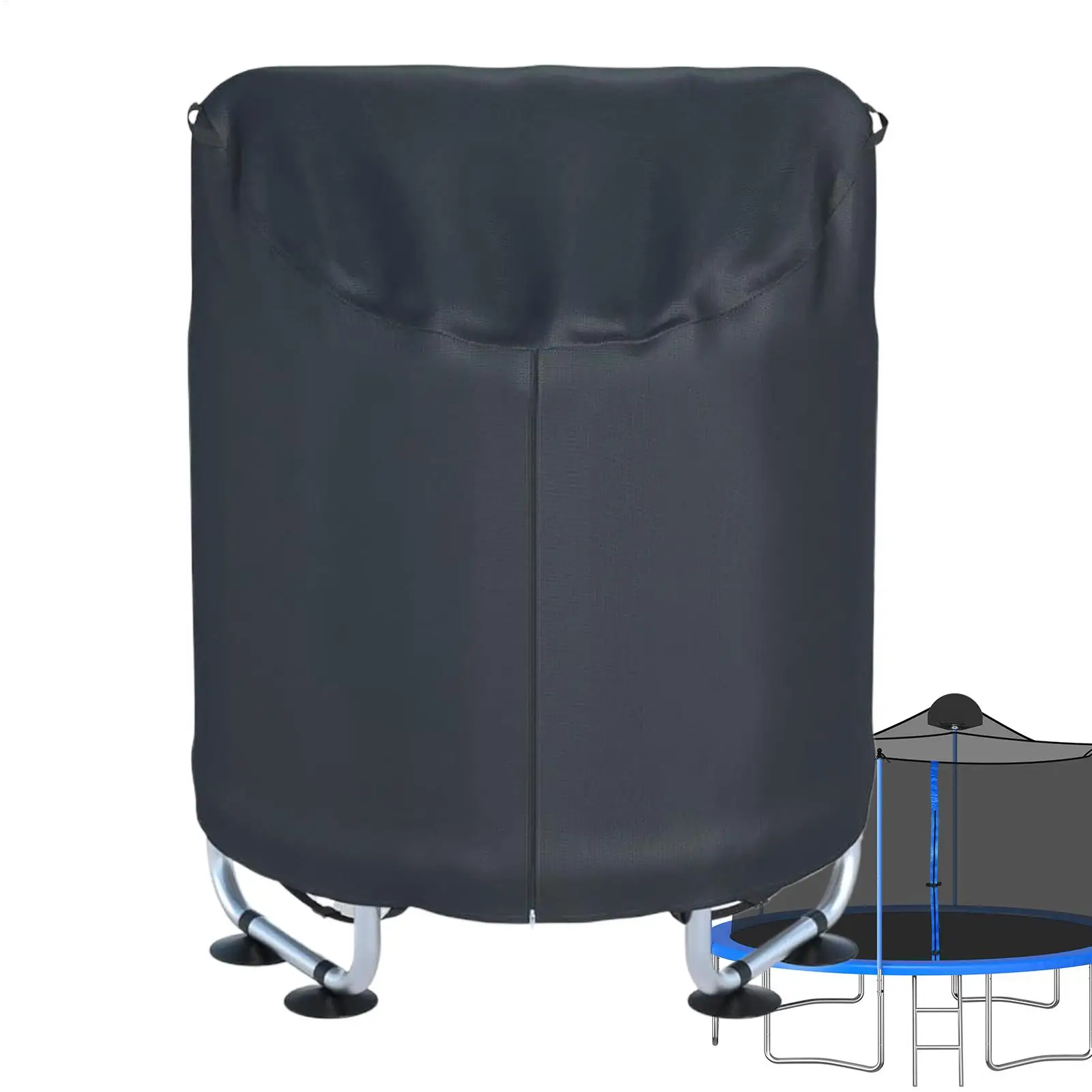 Trampoline Winter Cover Heavy-Duty Folding Protective Winter Outdoor jumping bed cover waterproof with drawstring buckle