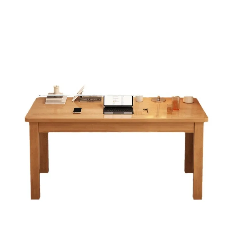 

Solid wood desk household computer desk, desktop simple desk bedroom student writing desk, small apartment study table