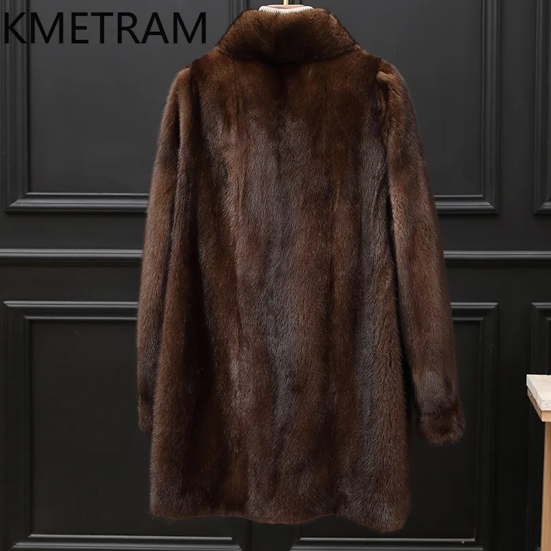100% Whole Mink Fur Jacket Woman Luxury Coffee Colored Real Fur Coat High Quality Winter Clothes for Women Furry Jackets 2025