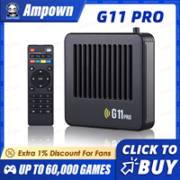 Ampown G11 Pro Video Game Box Retro Game Console 256G Built in 60000 Retro Games Ultra Low Latency Wireless Controller 4K Output