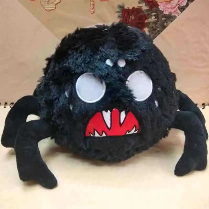 Don't Starve-muñeco de peluche periférico para videojuegos, araña blanca y negra, regalos de cumpleaños y vacaciones para niños, almohada decorativa para sofá y dormitorio