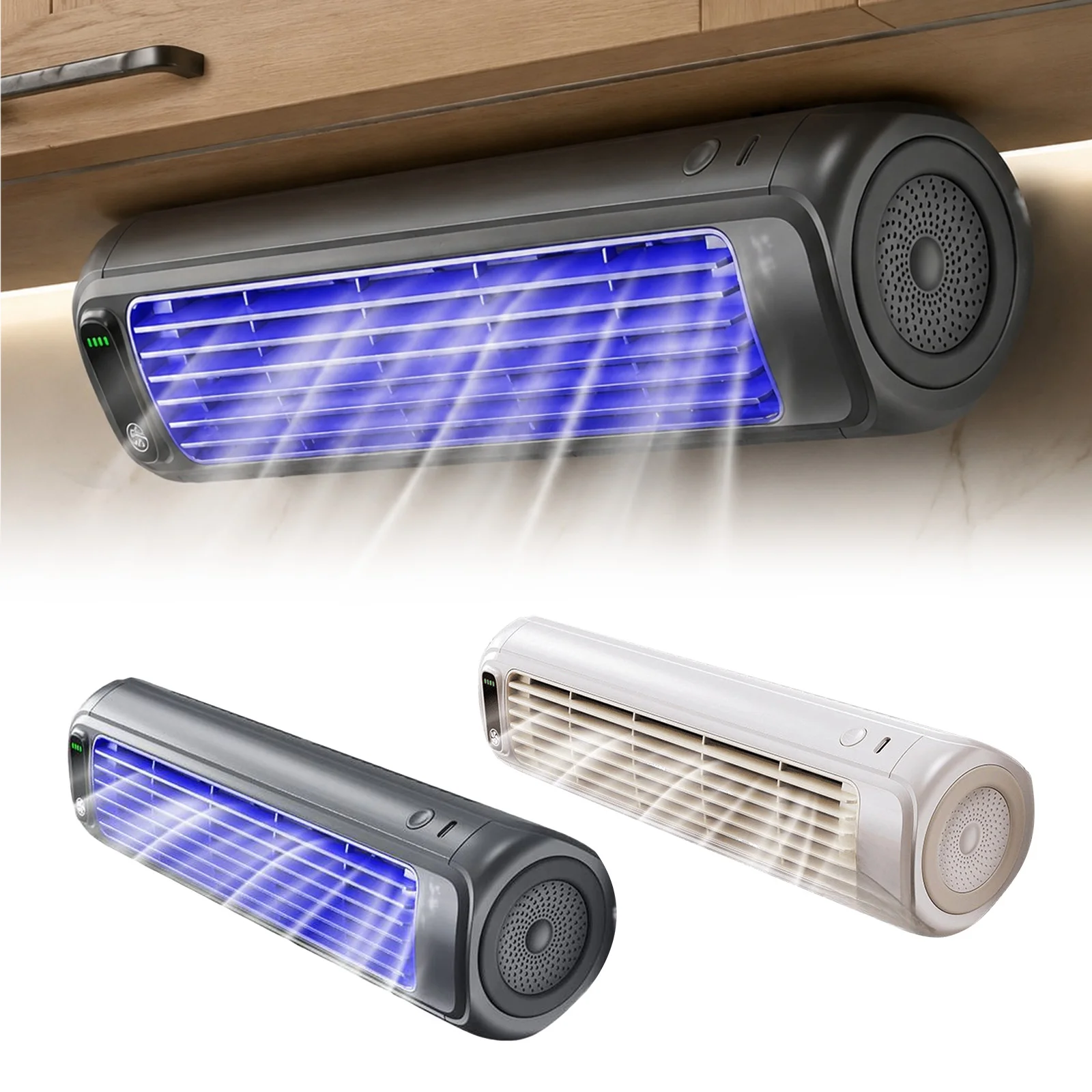 Electric Wireless Fan Three Adjustable Fan Speeds Home Floor Standing Fan Mini Wall-Mounted Fans for Renting A House/Dormitory