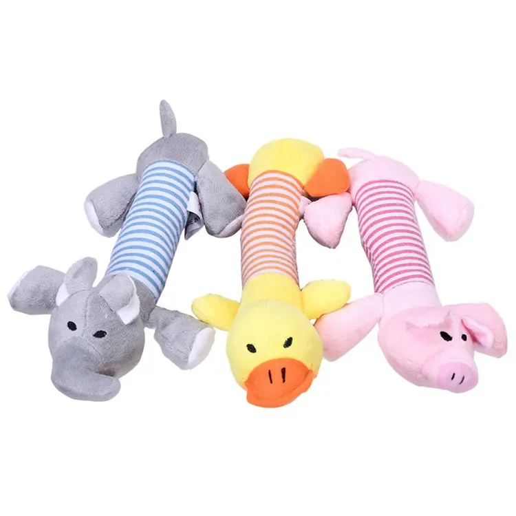 Cute Plush Pig Duck Elephant Dog Toys for Small Dogs Puppydog Accessories Pet Products Pet Toys Squeak Toys Interactive