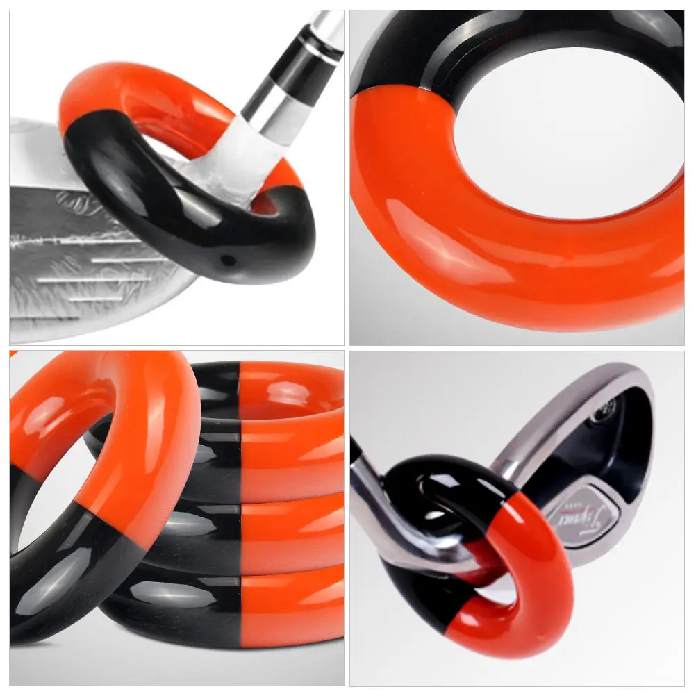 

2 Pcs Weighted Rings Golfs Clubs Ring Swing Practice Tool Steel Rubber Fits Wood Iron Club Head No Scratch Warm Up