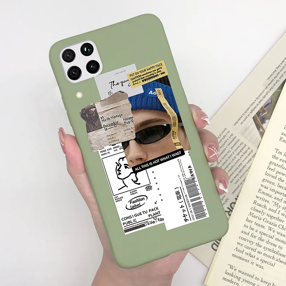Case For Huawei P40 lite 4G Fashion Matte Cute Girl Flower Silicone Phone Cases For Hauwei P40 lite P40lite P 40 lite Funda Capa