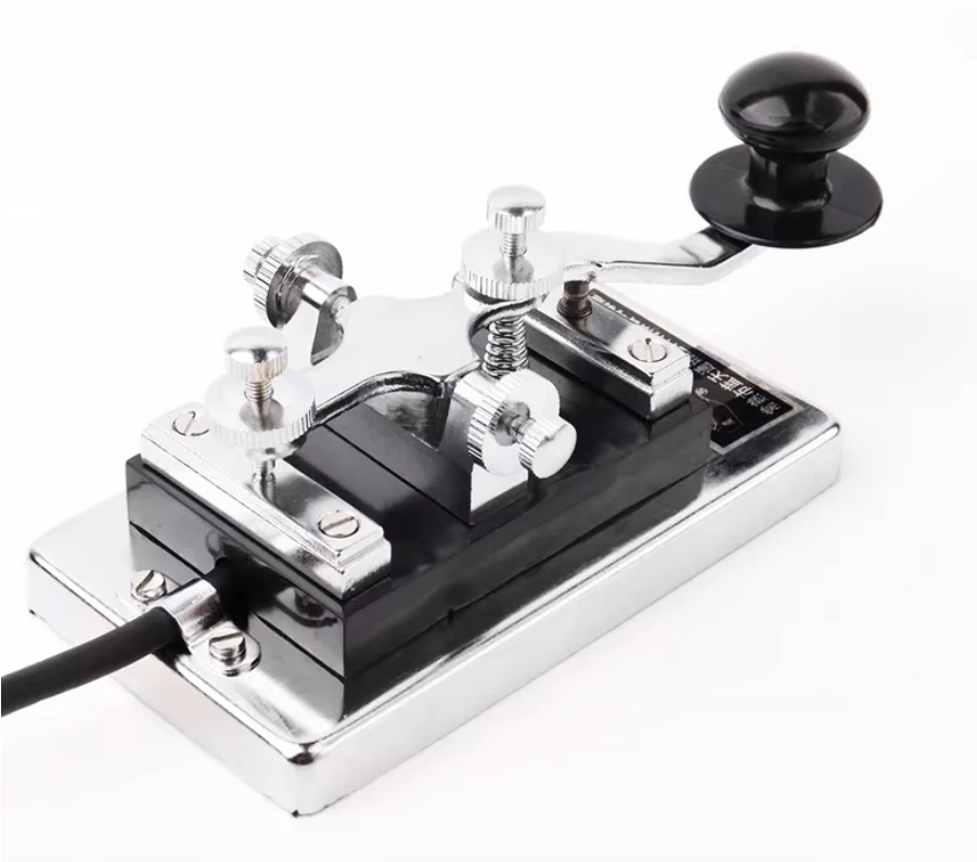 K4 CW Morse Keyer Code Key 6.5mm  Shortwave Radio Morse Code Electric Key