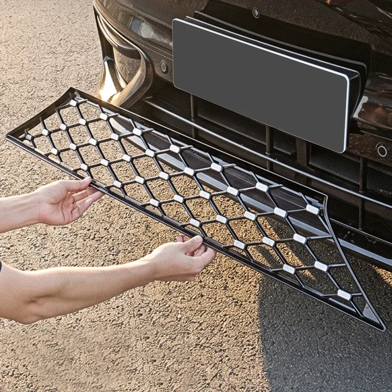 ABS Car Modify Front Bumper Center Intake Grille Cover For SERES AITO M6 2026-2027 Auto Front Buckle Insect Proof Net Accessory