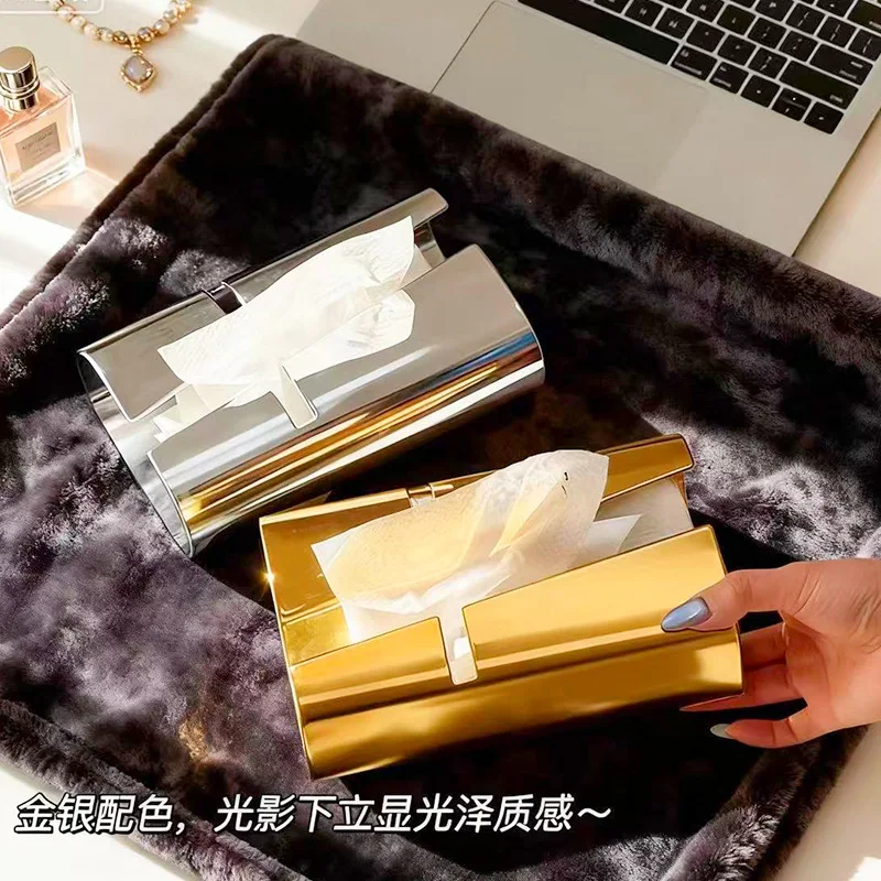 

Креативная коробка для салфеток в скандинавском стиле, изогнутая, для гостиной, в стиле легкой роскоши, премиум-класса, для раковины, для рабочего стола, для салфеток, бумажных коробок.