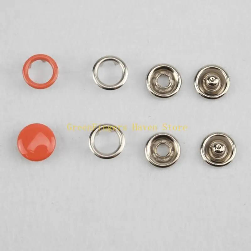 F68D 200 pz 10 Colori Puntale in Metallo Bottone a pressione Occhielli Fissaggio con Pinza a Mano Strumenti per Fai da