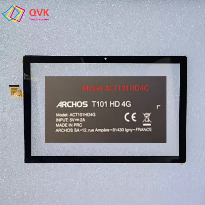 Negro 10,1 pulgadas para ARCHOS T101 HD 4G ACT101HD4G tableta Sensor de Digitalizador de pantalla táctil capacitiva