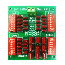 1nF do 9999nF Step-1nF cztery dekady programowalna płyta kondensatora kondensator folii polipropylenowej szyny C35 DIN dla PLC