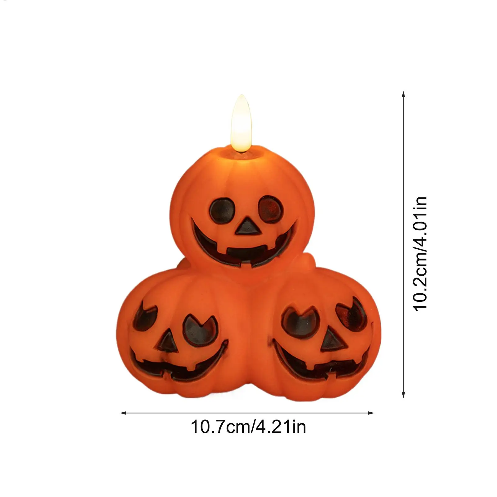 Lampu Labu Halloween LED Lampu Malam Menyeramkan Pencahayaan Ambient Dekorasi Rumah Untuk Rak Perapian Meja Kamar Tidur Kantor