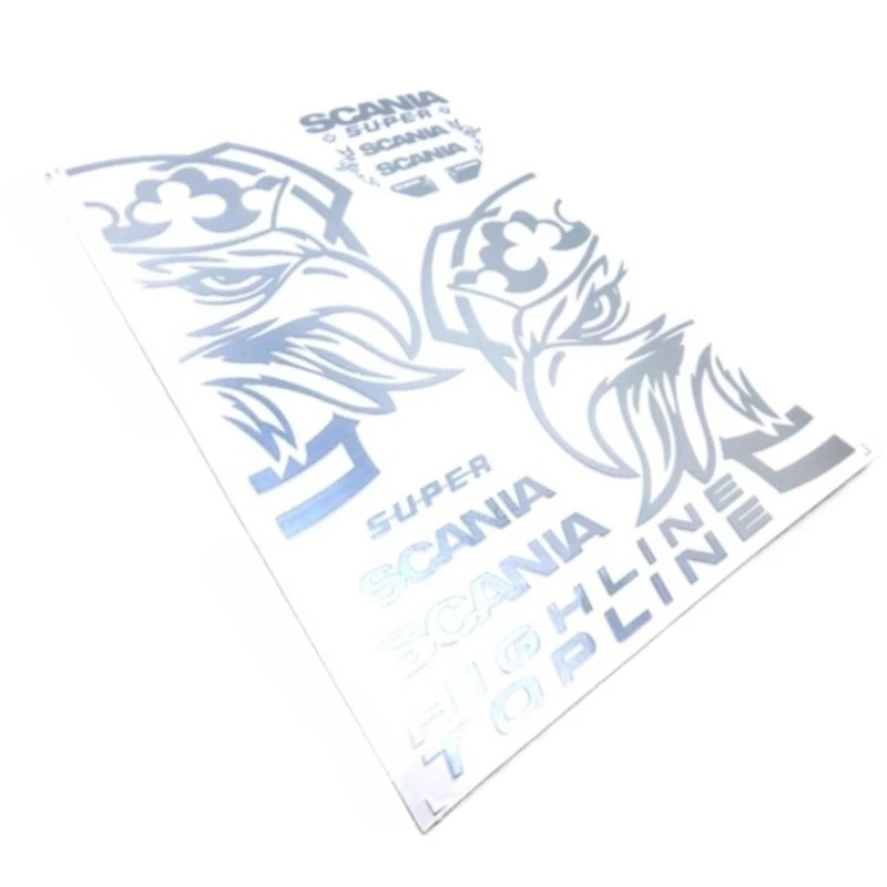 

Simulation Model Car Decoration UV Stickers for 1/14 Tamiya RC Truck Dump Truck Scania 770S R620 730 Parts