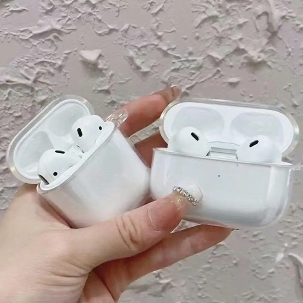 Funda protectora transparente para auriculares, estuche de carga clásico TUP, AirPods 4, 4. ª generación