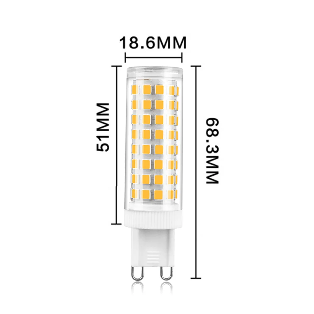 

1PC G9 LED Bulb Lamp LED Corn Light No Flicker 110V 220V 10W 100 LEDS 3000k 4000k 4500K 6000k Pendant Chandelier Ceilling Light