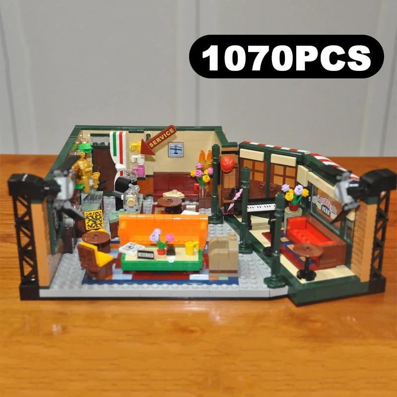 

Классический сериал, кофейня, друзья, центральный перк, строительные блоки, квартира, модель кафе, сборка кирпичей, игрушки, подарок для детей и взрослых