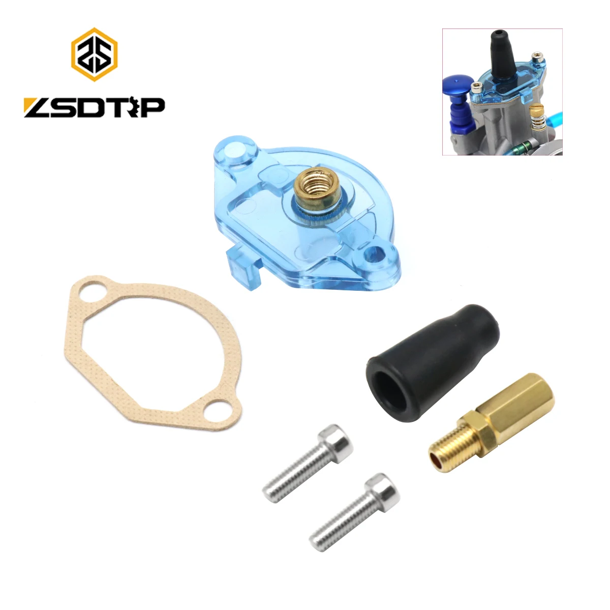 ZSDTRP For PWK Carburetor Top Cover With Cable Adjuster For 21 24 26 28 30 32 34mm