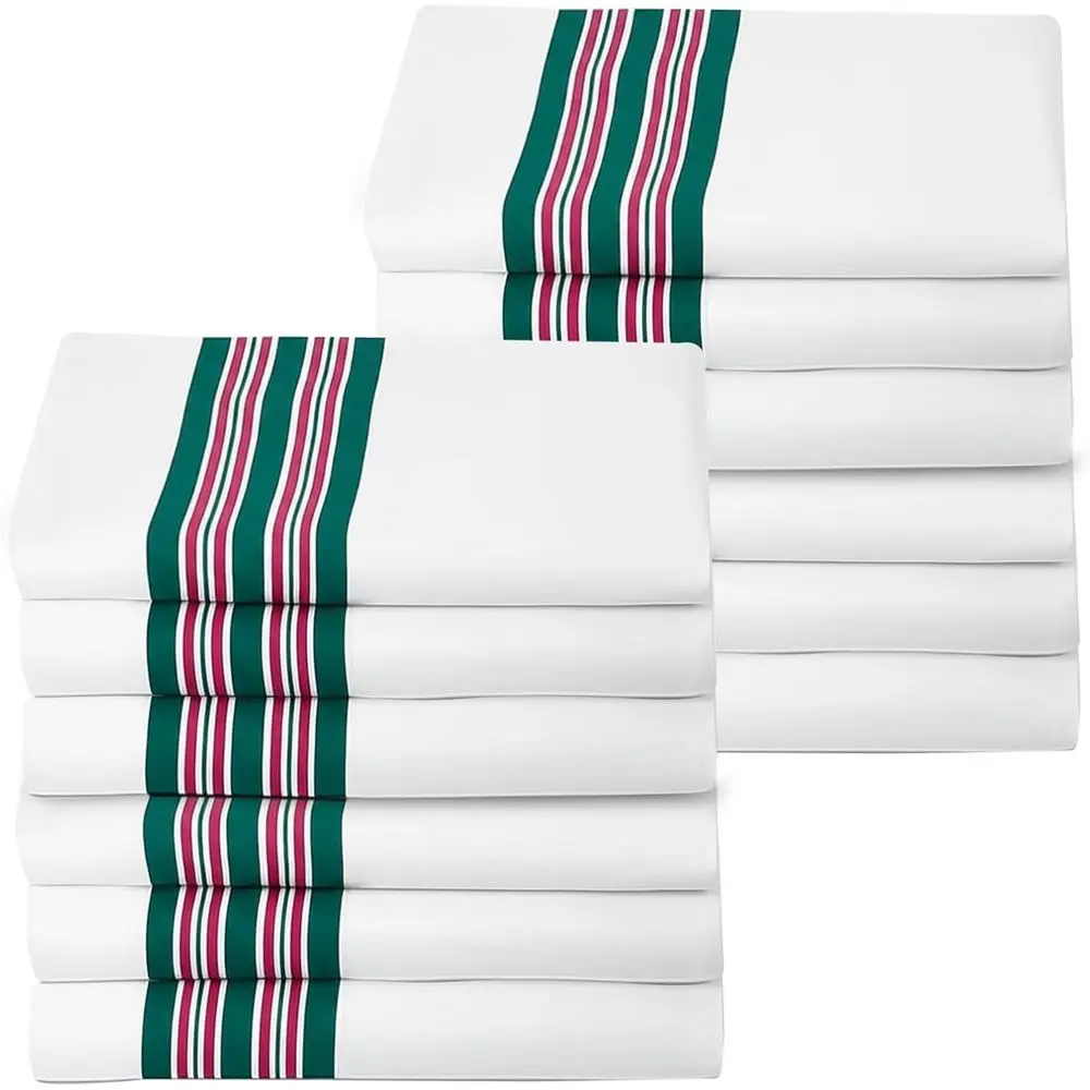 

Больничные одеяла для новорожденных — 100% хлопок, 30x40 дюймов, белые с бирюзовыми и розовыми полосками — классические пеленальные накидки для малышей