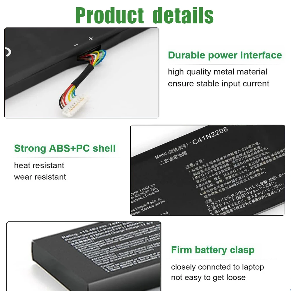 SKOWER 15.48V C41N2208 Battery for asus ROG Ally RC71L PC71L NR2301L Gaming Handheld Z1 Z1E Extreme [Upgrade 74Wh/4780mAh]