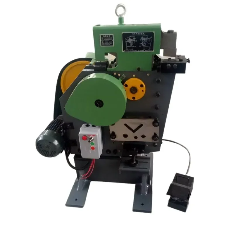Multifunctional Metal Shearing and Punching Machine Steel Cutting Slotting Equipment Industrial Grade Cutter for Workshop Use