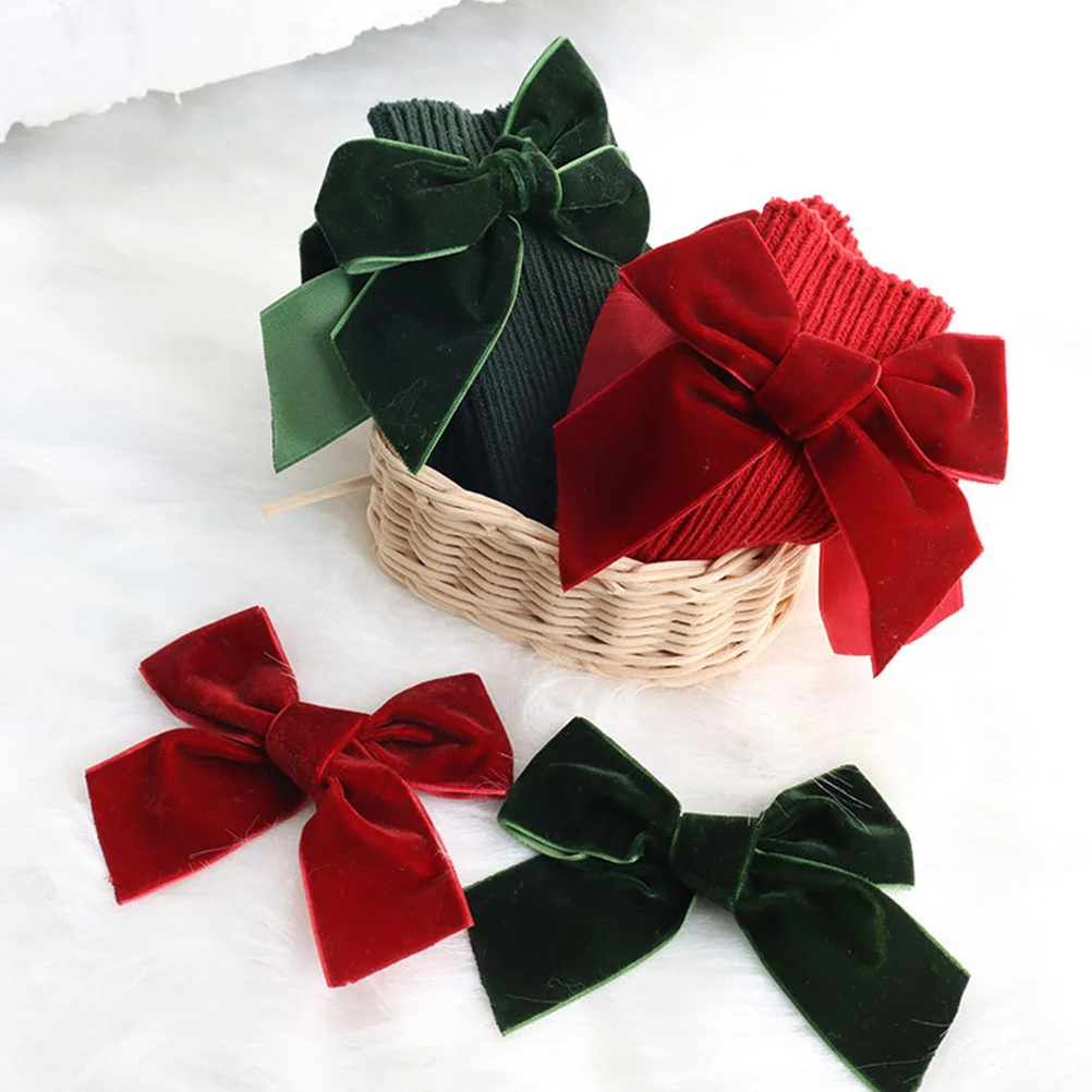 

1Pair Winter Children's Knee High Socks Solid Color Bowknot Cotton Mid-Calf Stockings Warm Breathable Children Stockings