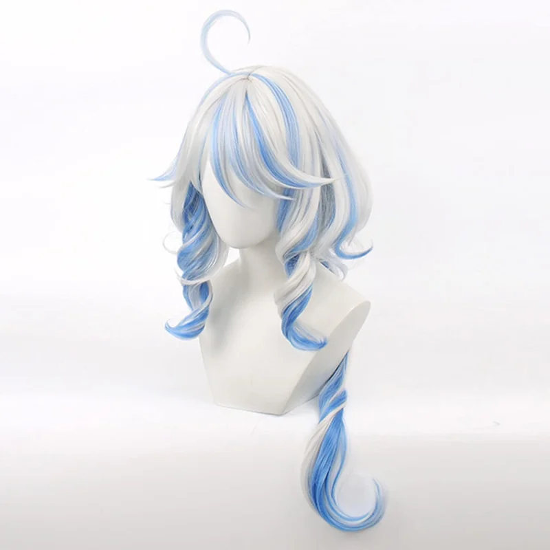 جينشين تأثير المياه الله فوكا لاوز Fengdan شخصية جديدة شعر مستعار تأثيري كبير رقيق الشعر لعبة أنيمي شعر مستعار