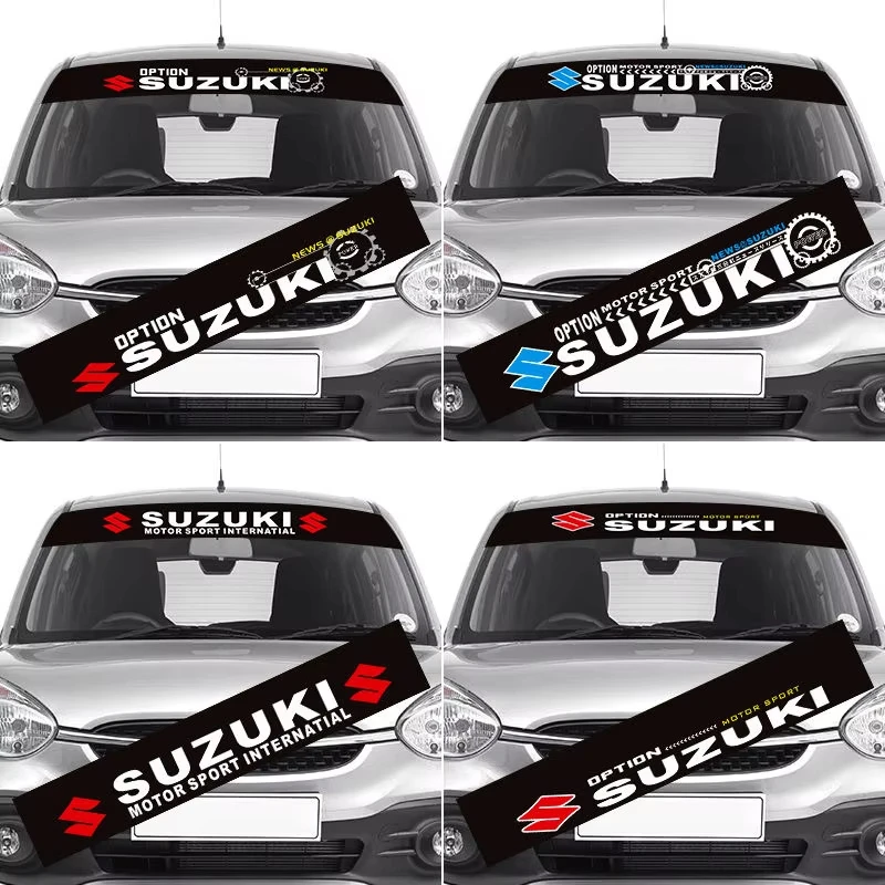 

For Suzuki S-Cross Swift SX4 Vitara Jimny Grand-Vitara Alto CiazCar Windshield Sticker Fashion Sport Decals Decoration Sticker