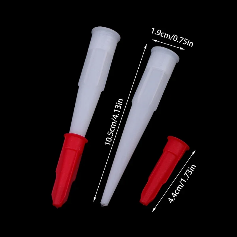 12-Piece Screw Cover Caulk Nozzle Set for Construction and Sealing