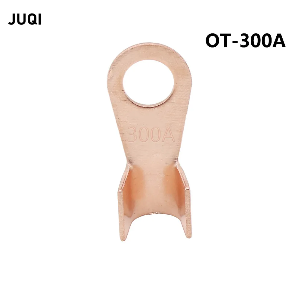 

1PCS OT-300A 12.2mm Dia Red Copper Circular Splice Crimp Terminal Wire Naked Connector for 25-70 Square Cable