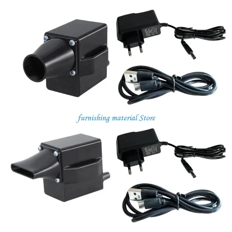 Y5GD المتحمسين في الهواء الطلق منفاخ الهواء الأساسي، مروحة سرعة قابلة للتعديل لحفلات الشواء وحفرة النار خيار فوهة مستديرة