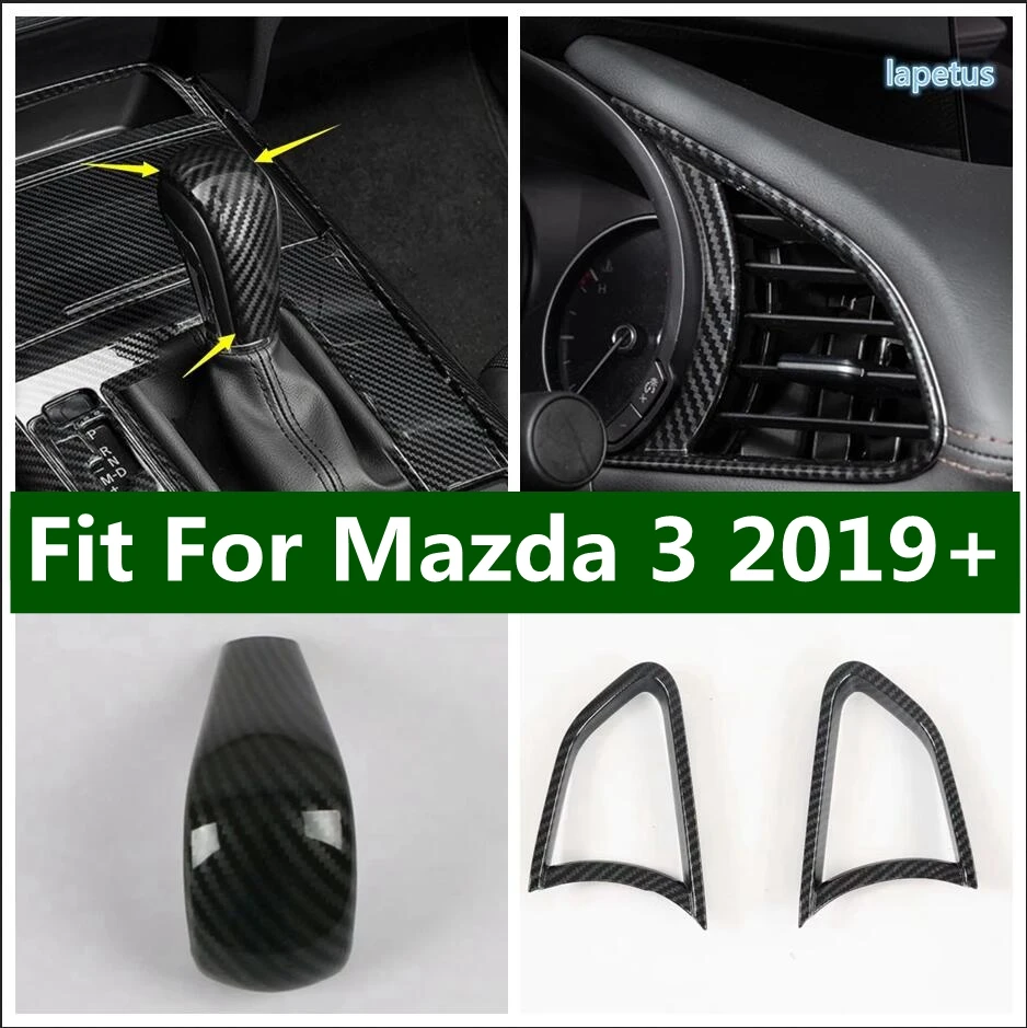 

Gear Shift Knob Head Dashboard Air AC Outlet Decoration Frame Cover Air Conditioning Vent Grille Trim For Mazda 3 2019 - 2023