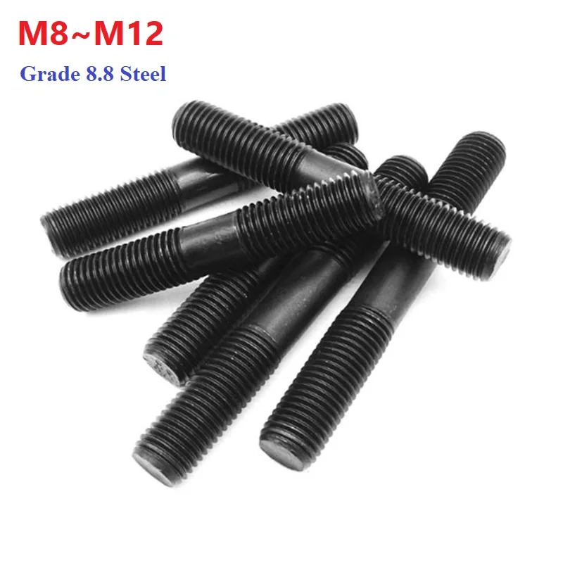 

Black Grade 8.8 Steel GB901 Rod Double Thread Screw Stud Rod Screw Bolt M8 M10 M12