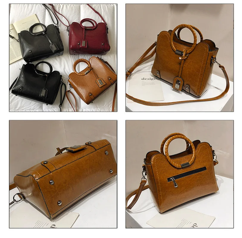 2022 New Women's Bags Retro Shoulder Bags High Quality Hand Bags Crossbody for Women PU Leather Women's Bags Casual Hand Bags