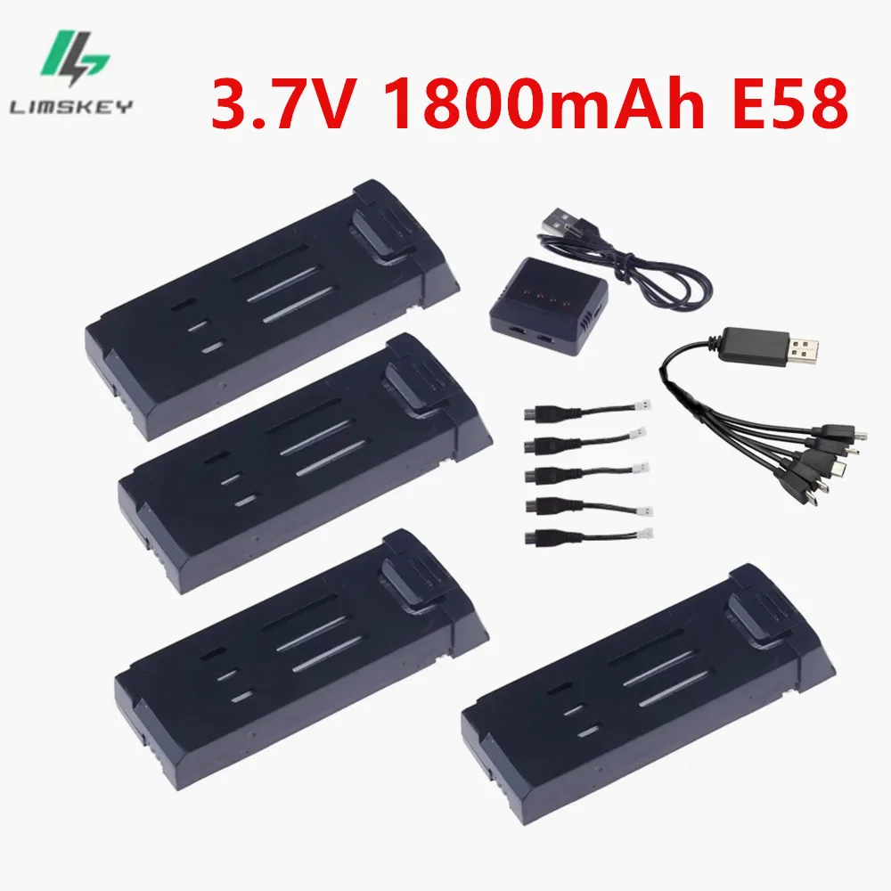3.7V 1800mAh Lithium Battery Suitable For Eachine E58 S168 JY019 JD19 Quadcopter Spare Parts