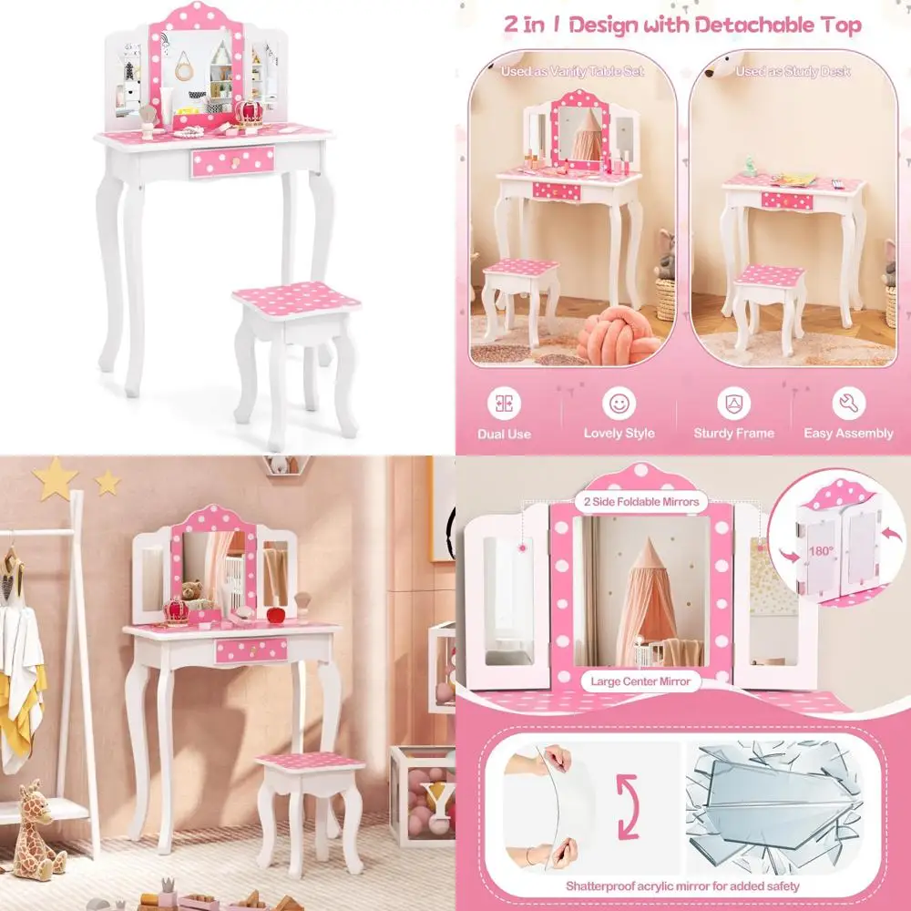 مجموعة منضدة المزرعة ذات الطراز الريفي مكونة من قطعتين مع محطة شحن وطاولات كبيرة بجانب السرير ذات درجين تتميز بأرفف تخزين مفتوحة