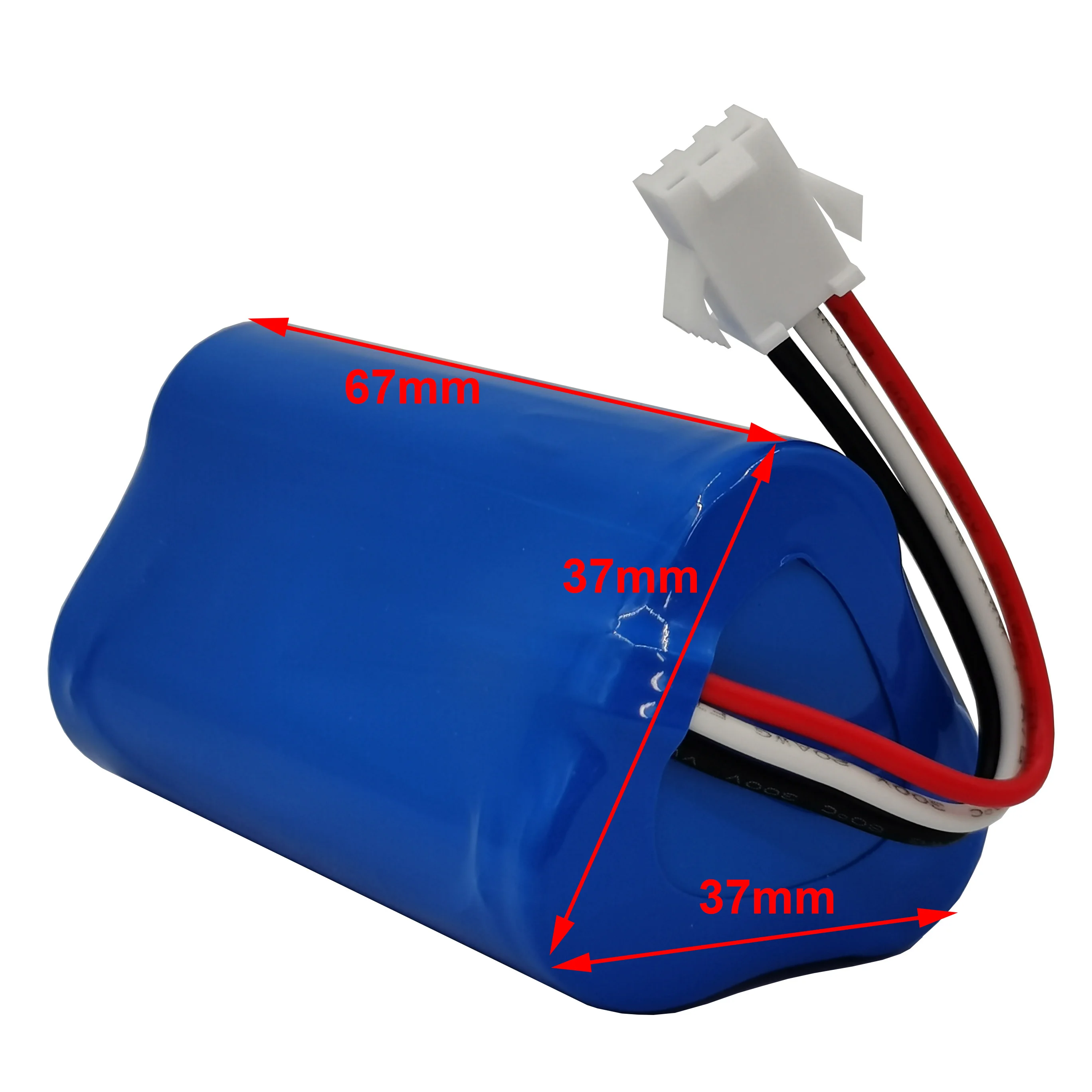 Bloco cilíndrico da bateria recarregável do li-íon de 10.8v 11.1v 2600mah 3500 para o vácuo d36a d36b d36c d36e da60 db35 do robô de ecovacs