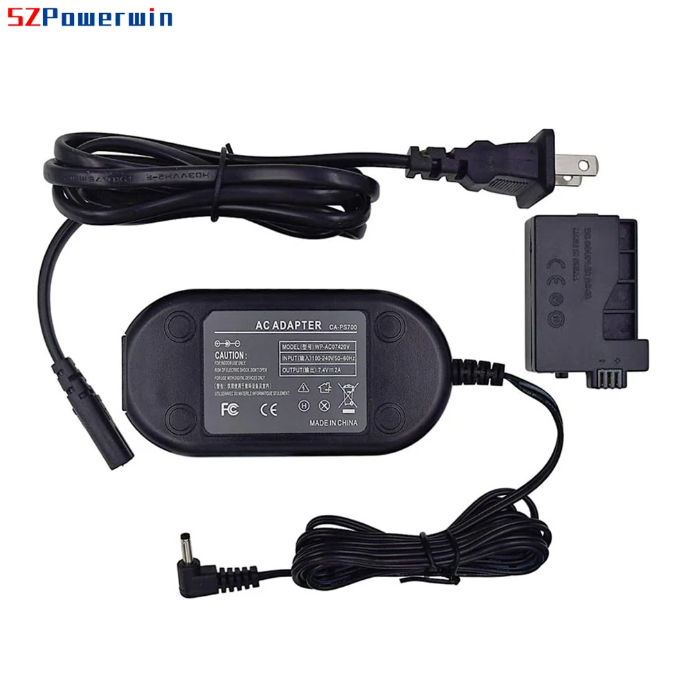 Powerwin ACK-E5 Kamera Adapter ACKE5 LP-E5 DR-E5 Dummy Batterie Koppler E5 Netzteil für Canon EOS 1000D 450D T1i X3 x2 XS XSI