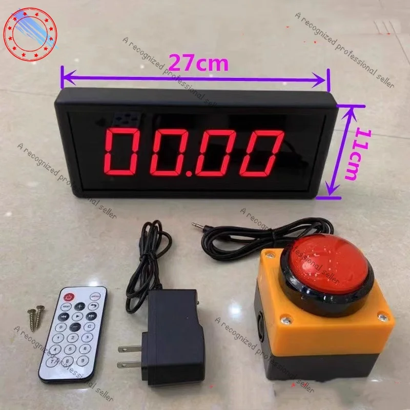 

Race timer countdown digital display stopwatch counter 2.3 inch 4 bit voice device remote control