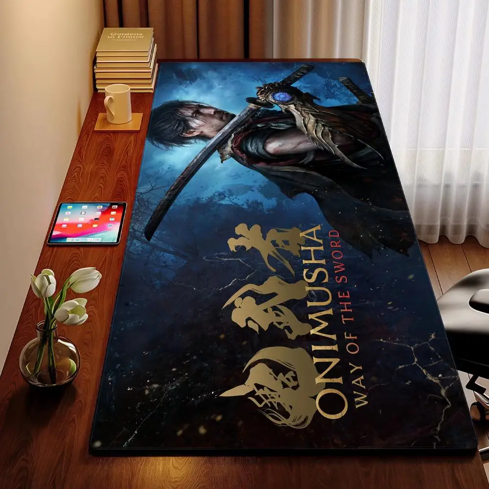لوحة ماوس O-Onimusha Way of the Sword XXL ملحقات الكمبيوتر لوحة مفاتيح كبيرة لطاولة الكمبيوتر المحمول المنتج الجديد لألعاب الألعاب