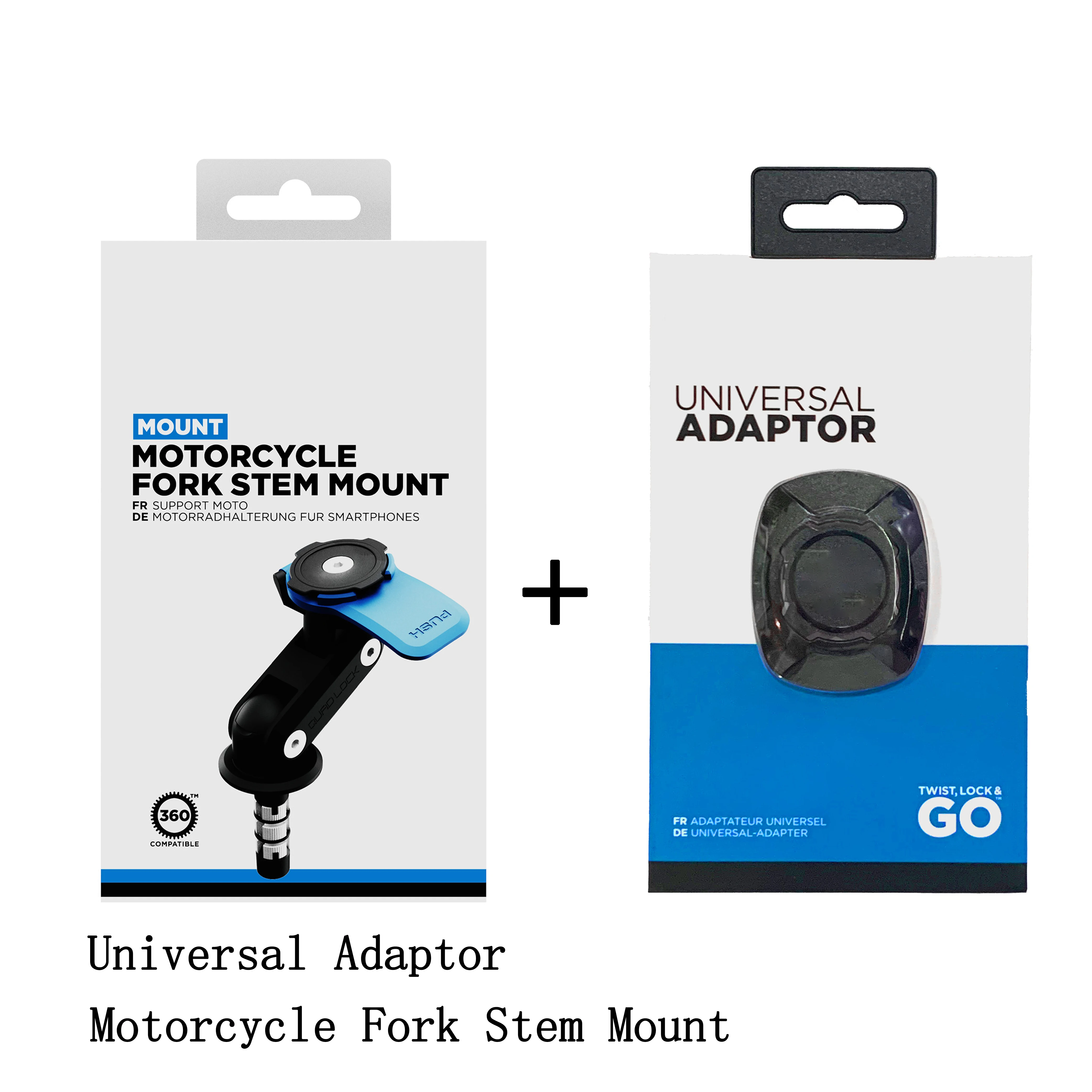 

Motorcycle Phone Bracket Kit Motorcycle Fork Stem Mount Universal Adaptor