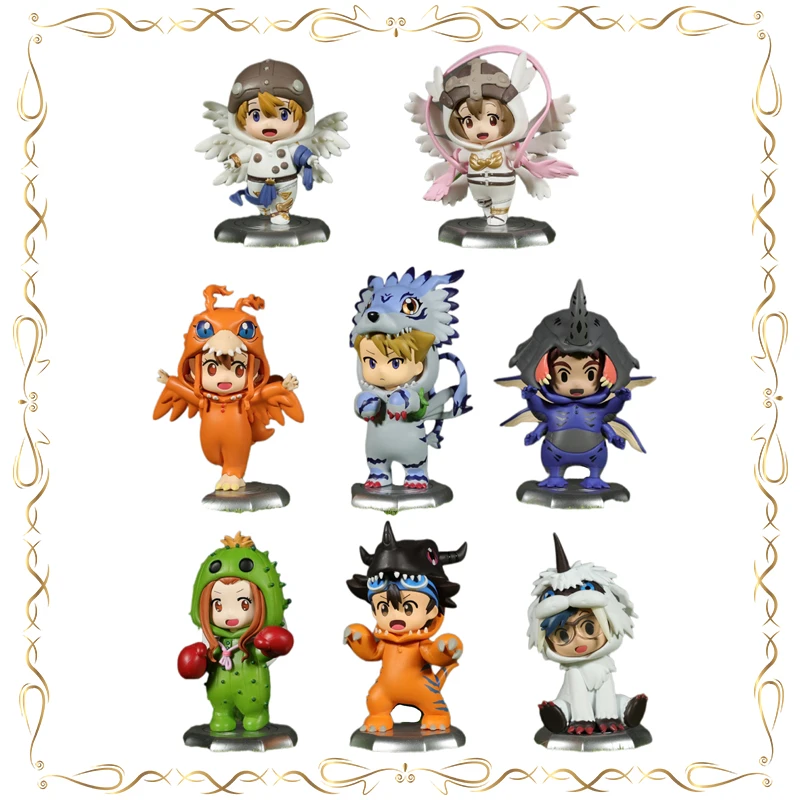 

In Stock Garurumon Angemon Digimon Adventure Kawaii Anime in-vehicle Ornament Holiday Gifts Action Figure Model Toys