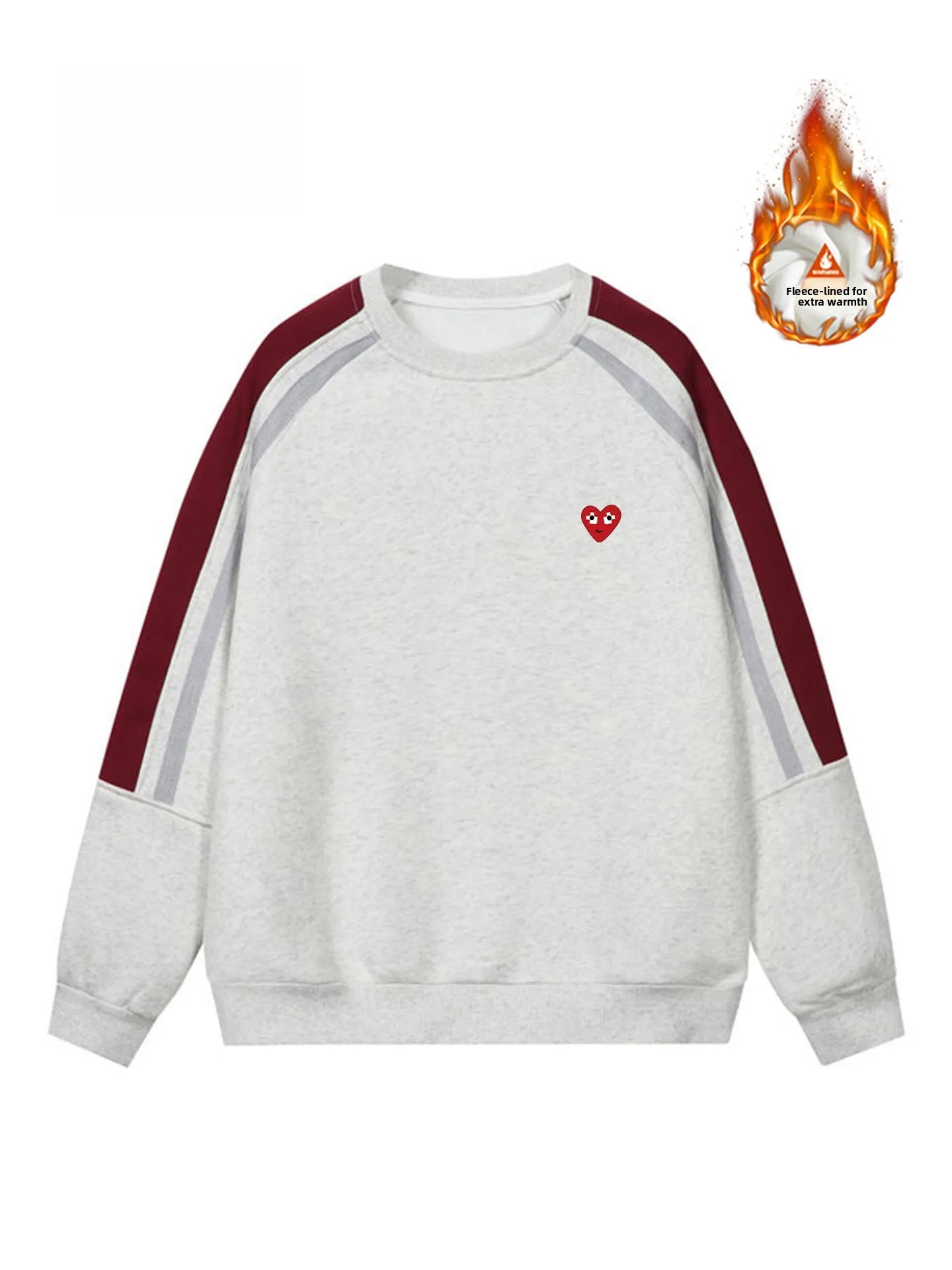 

Play Hei Oversized Hoodie American Splicing Color Blo round Ne ex Loose Fit Autumn New Sle Youthful Cotton Sweats...